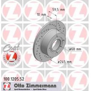 спирачен диск ZIMMERMANN 100.1205.52 
