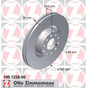 спирачен диск ZIMMERMANN 100.1238.00 