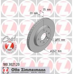 спирачен диск ZIMMERMANN 180.3021.20 
