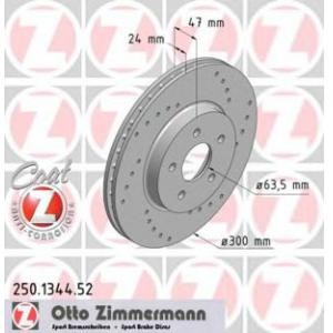 спирачен диск ZIMMERMANN 250.1344.52 