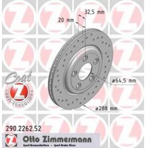 спирачен диск ZIMMERMANN 290.2262.52 