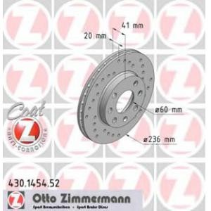 спирачен диск ZIMMERMANN 430.1454.52 