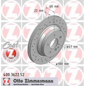 спирачен диск ZIMMERMANN 400.3622.52 