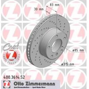 спирачен диск ZIMMERMANN 400.3614.52 