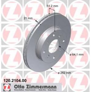 спирачен диск ZIMMERMANN 120.2104.00 