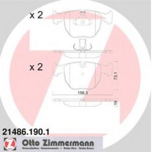 накладки ZIMMERMANN 21486.190.1 