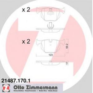 накладки ZIMMERMANN 21487.170.1 