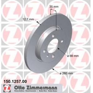 спирачен диск ZIMMERMANN 150.1257.00 