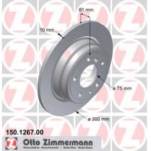 спирачен диск ZIMMERMANN 150.1267.00 