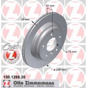 спирачен диск ZIMMERMANN 150.1286.20 
