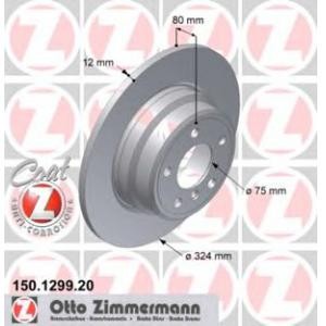 спирачен диск ZIMMERMANN 150.1299.20 