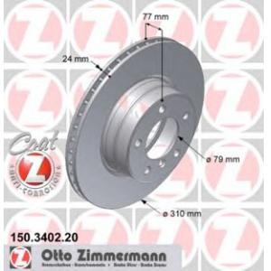 спирачен диск ZIMMERMANN 150.3402.20 