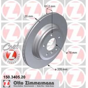 спирачен диск ZIMMERMANN 150.3405.20 