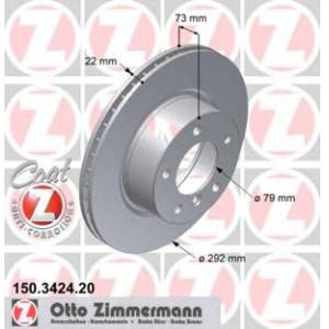 спирачен диск ZIMMERMANN 150.3424.20 