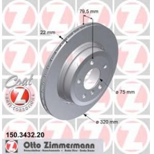 спирачен диск ZIMMERMANN 150.3432.20 