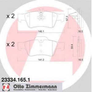 накладки ZIMMERMANN 23334.165.1 