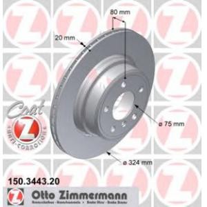 спирачен диск ZIMMERMANN 150.3443.20