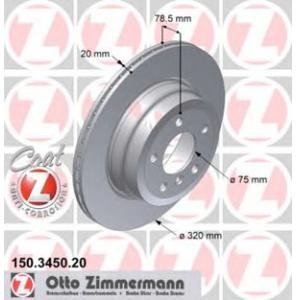 спирачен диск ZIMMERMANN 150.3450.20 