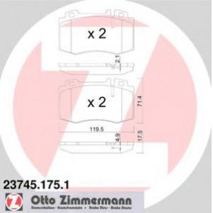 накладки ZIMMERMANN 23745.175.1 