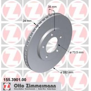 спирачен диск ZIMMERMANN 155.3901.00 