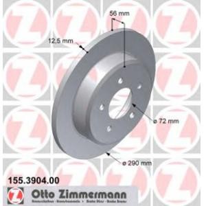 спирачен диск ZIMMERMANN 155.3904.00 