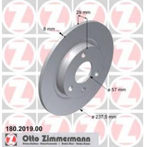 спирачен диск ZIMMERMANN 180.2019.00 