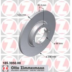 спирачен диск ZIMMERMANN 185.3950.00 