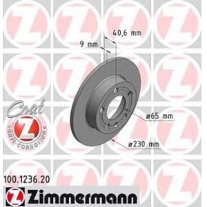 спирачен диск ZIMMERMANN 100.1236.20 