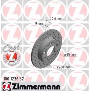 спирачен диск ZIMMERMANN 100.1236.52 