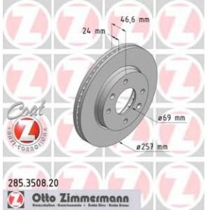 спирачен диск ZIMMERMANN 285.3508.20 