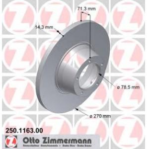 спирачен диск ZIMMERMANN 250.1163.00 