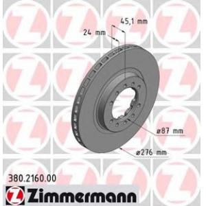 спирачен диск ZIMMERMANN 380.2160.00 