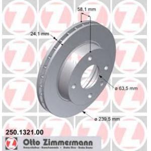 спирачен диск ZIMMERMANN 250.1321.00 