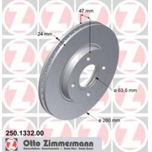 спирачен диск ZIMMERMANN 250.1332.00 