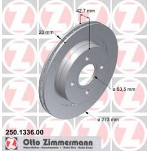 спирачен диск ZIMMERMANN 250.1336.00 