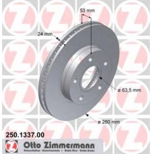 спирачен диск ZIMMERMANN 250.1337.00 
