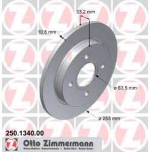 спирачен диск ZIMMERMANN 250.1340.00 