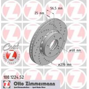 спирачен диск ZIMMERMANN 100.1224.52 