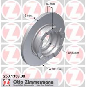 спирачен диск ZIMMERMANN 250.1358.00 