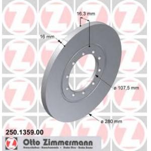 спирачен диск ZIMMERMANN 250.1359.00 