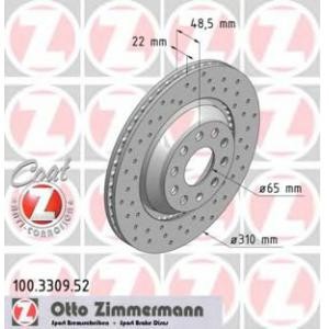спирачен диск ZIMMERMANN 100.3309.52 