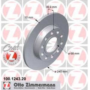 спирачен диск ZIMMERMANN 100.1243.20 