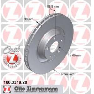 спирачен диск ZIMMERMANN 100.3319.20 