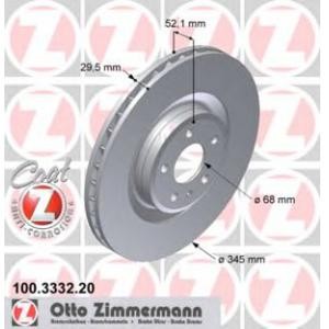 спирачен диск ZIMMERMANN 100.3332.20 