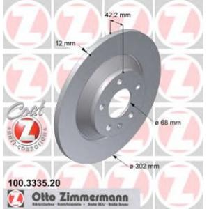 спирачен диск ZIMMERMANN 100.3335.20 