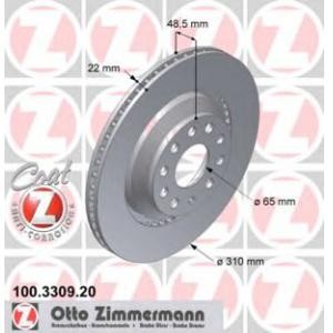 спирачен диск ZIMMERMANN 100.3309.20 