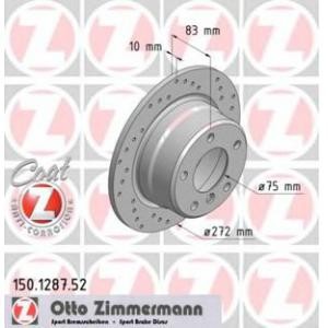 спирачен диск ZIMMERMANN 150.1287.52 