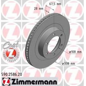спирачен диск ZIMMERMANN 590.2586.20