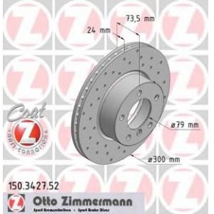 спирачен диск ZIMMERMANN 150.3427.52 