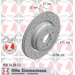 спирачен диск ZIMMERMANN 150.3430.52